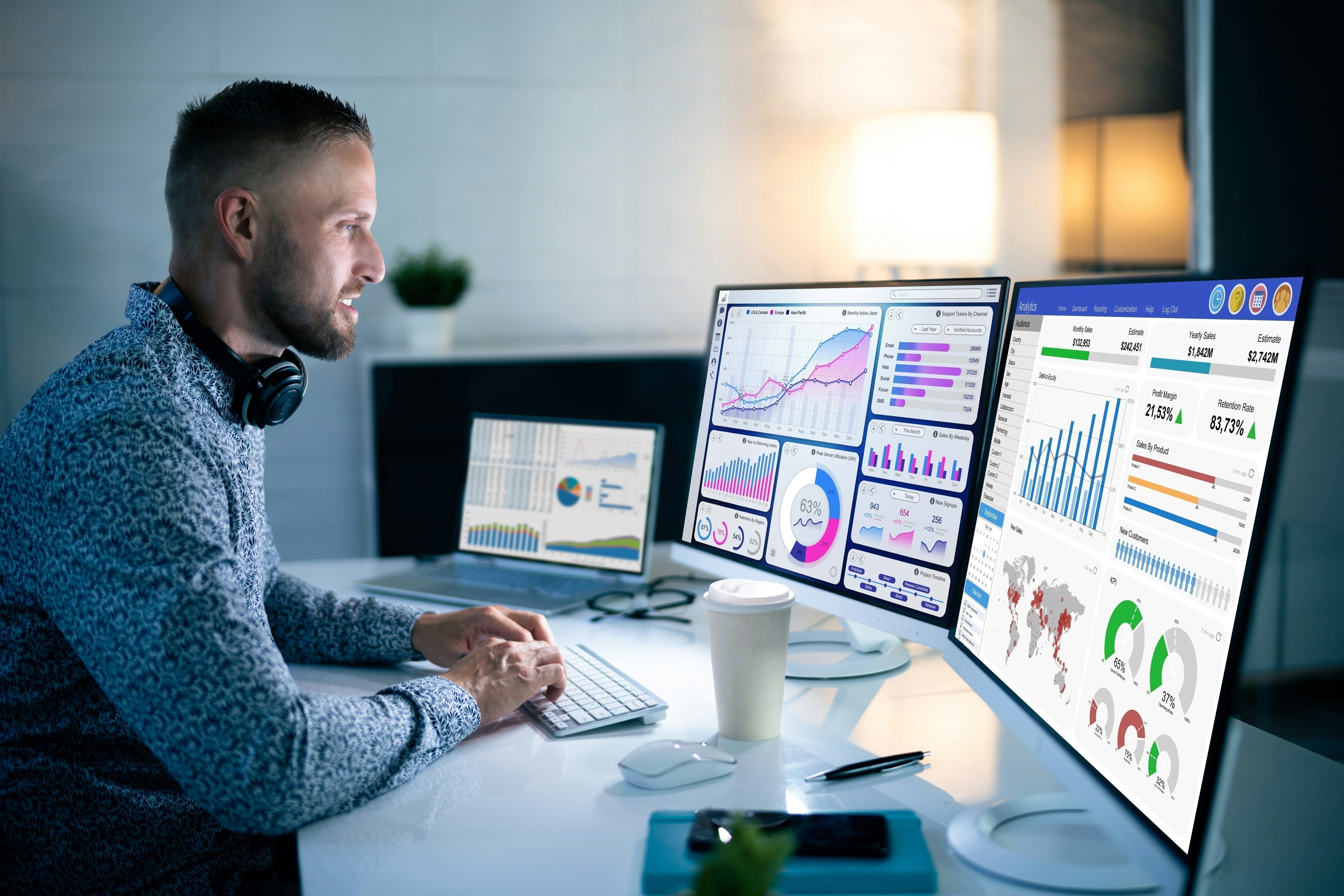 AI-powered fractional CMO analyzing brand performance and marketing data for consumer brands