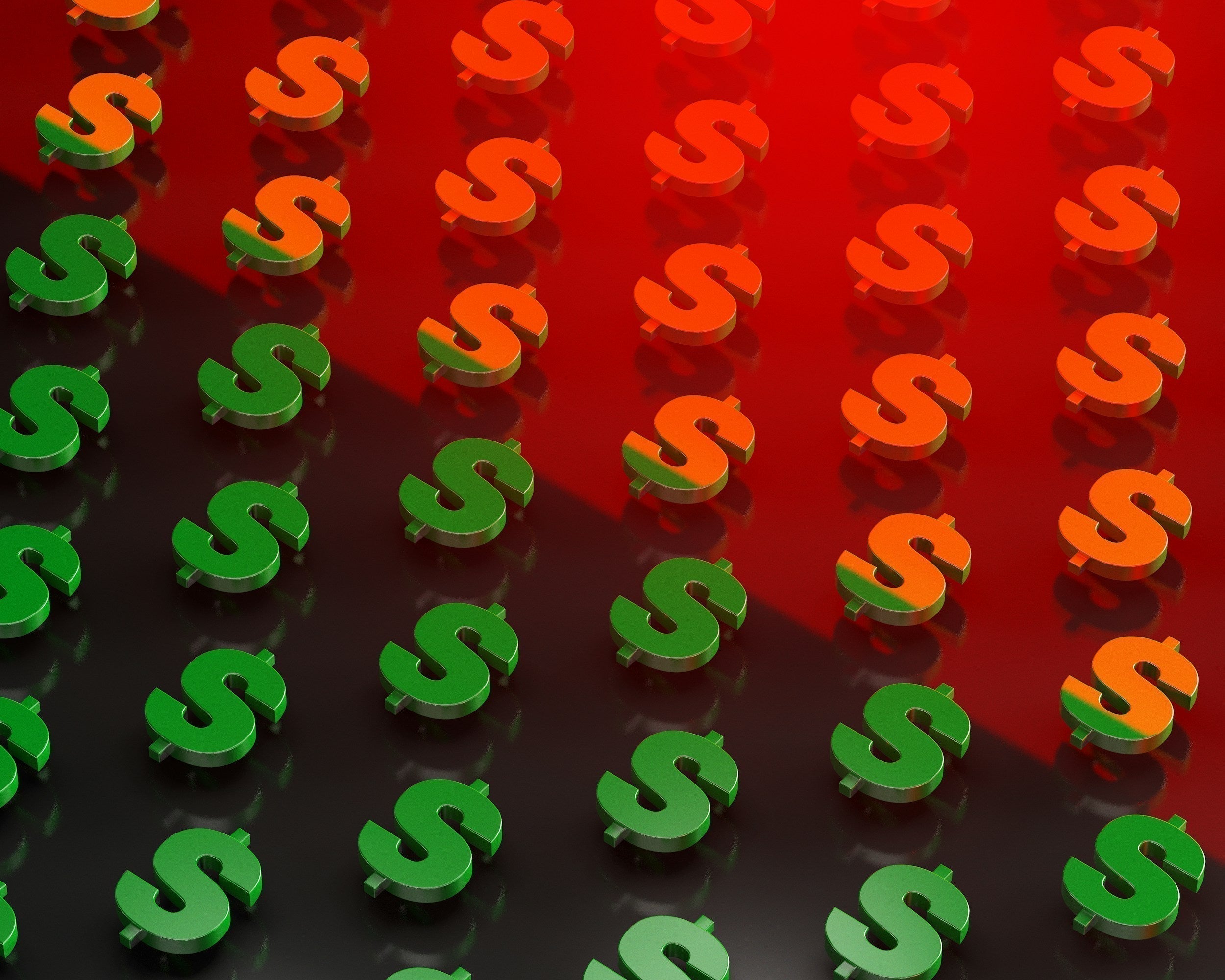 Financial illustration comparing fractional CMO cost with long-term marketing ROI and business growth.